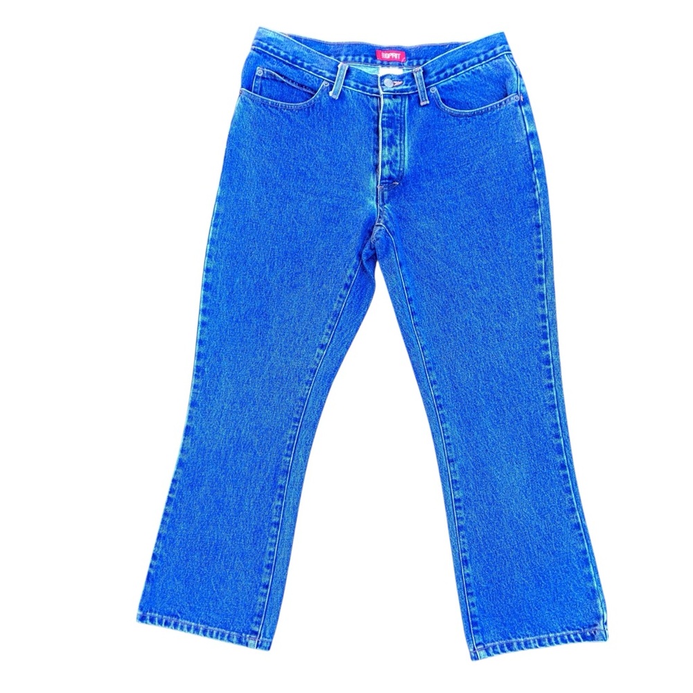 Vintage Esprit 90’s Women’s Bootcut Jeans Size 9/10 100% Cotton Medium Wash